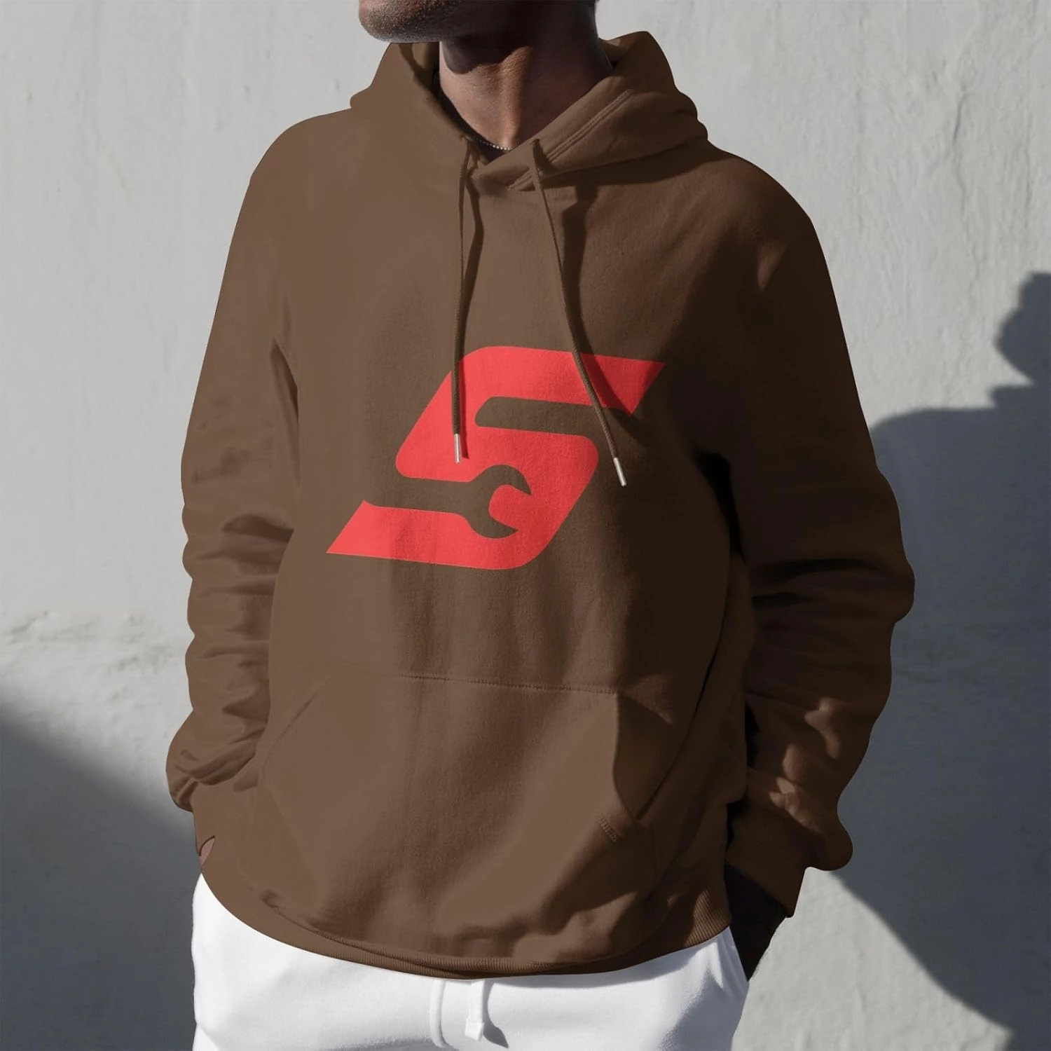 Snap On Mens Hoodies Fall Winter Sweatshirt Long Sleeve Casual Loose Basic Pullover Fleece Hooded-