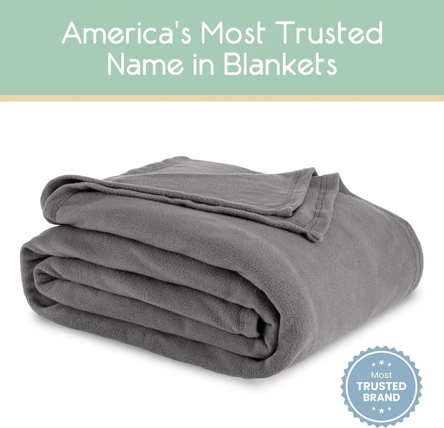 Soft Microfleece Blanket | Queen Size | All-Season Comfort | Super Soft Lightweight Throw | Plush for Bed, Couch, or Travel | Pet-Friendly | Gray
