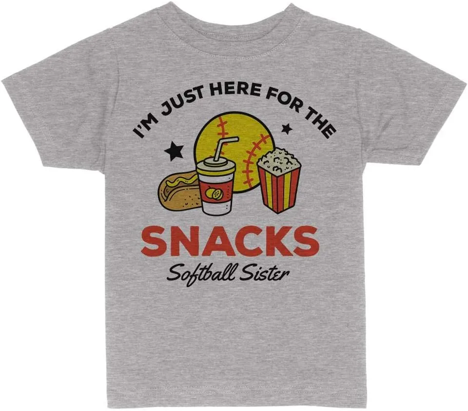 Softball Sister Funny Toddler Kids T-Shirt