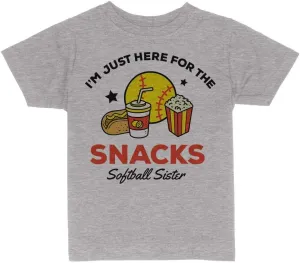 Softball Sister Funny Toddler Kids T-Shirt