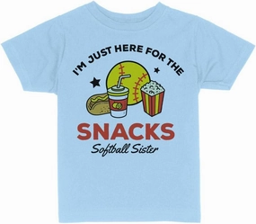Softball Sister Funny Toddler Kids T-Shirt