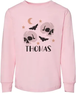 Spooky Bats Thomas Toddler Kids Long Sleeve T-Shirt