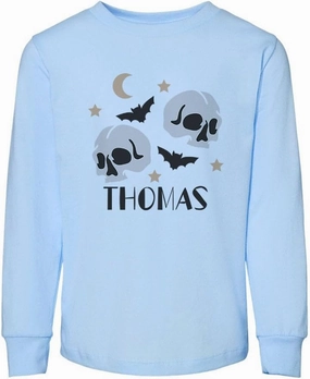 Spooky Bats Thomas Toddler Kids Long Sleeve T-Shirt