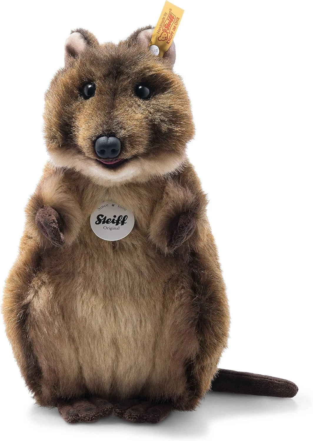 Steiff Skippy Quokka 10", Premium Stuffed Animal, Brown