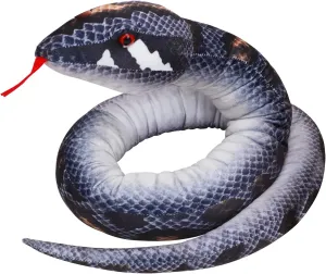 Stuffed Animal Plush Snake, Lifelike Animal Stuff Snake, Realistic Long Plush Snake Doll Toy Halloween Trick Decorations, Soft Comfortable Funny Plush Snake Gifts for Boys Girls (69.9inches / Black)