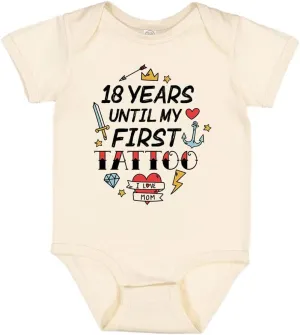 TATY Kids 18 Years Until My First Tattoo Baby Infant Bodysuit
