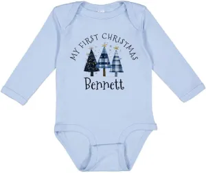 TATY Kids First Christmas Bennett Long Sleeve Baby Infant Bodysuit