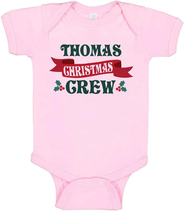 TATY Kids Thomas Christmas Crew Baby Infant Bodysuit