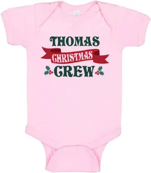TATY Kids Thomas Christmas Crew Baby Infant Bodysuit