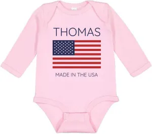 TATY Kids Thomas Made in the USA Long Sleeve Baby Infant Bodysuit