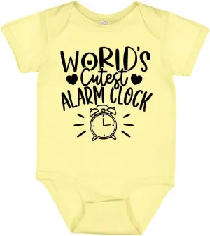 TATY Kids World's Cutest Alarm Clock Baby Infant Bodysuit