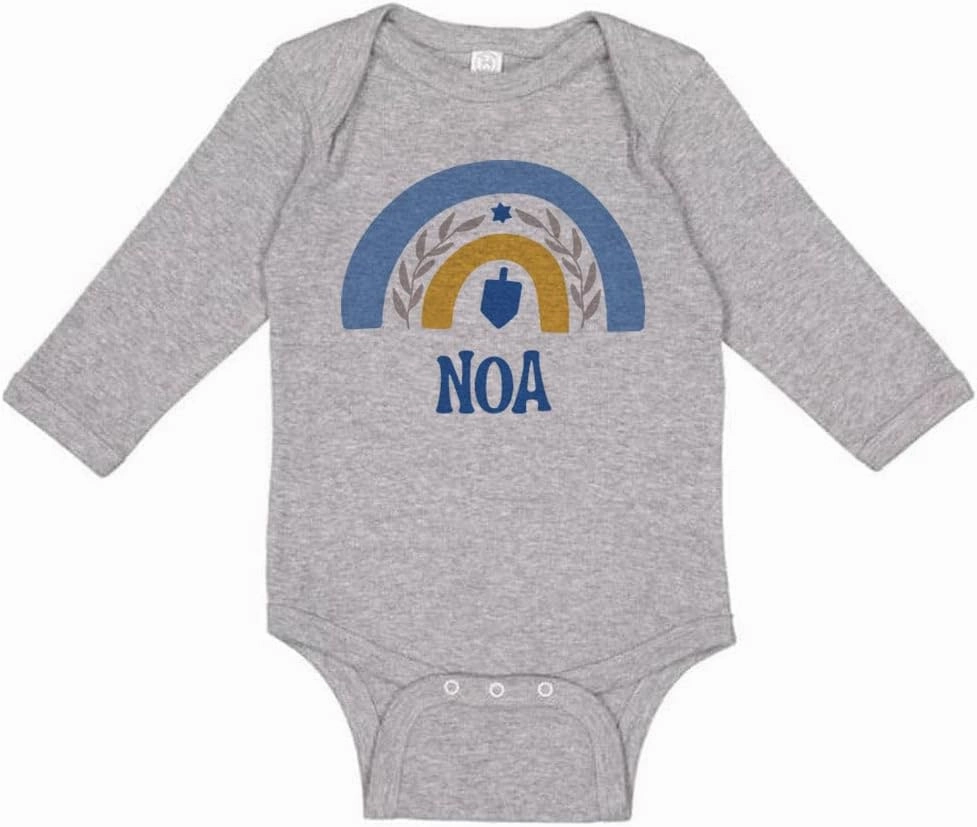 TATY Kids Dreidel Noa Long Sleeve Baby Infant Bodysuit