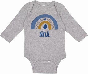 TATY Kids Dreidel Noa Long Sleeve Baby Infant Bodysuit