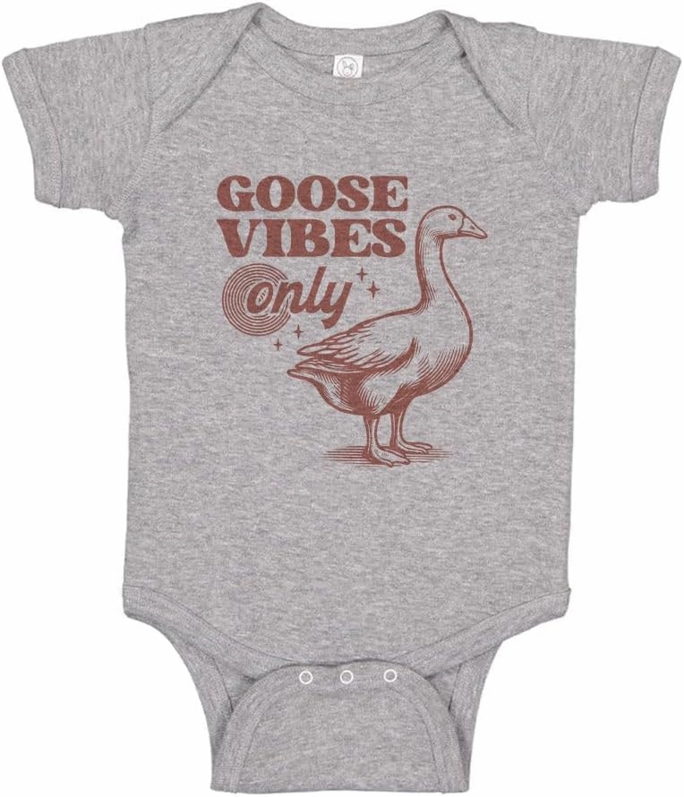 TATY Kids Goose Vibes Only Baby Infant Bodysuit