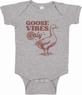 TATY Kids Goose Vibes Only Baby Infant Bodysuit