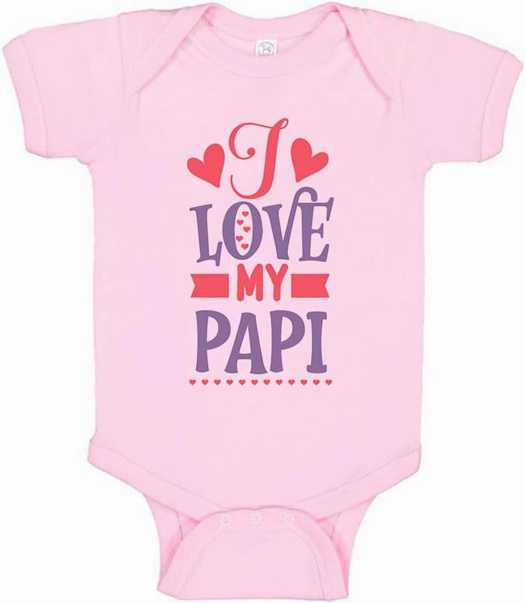 TATY Kids I Love My Papi Baby Infant Bodysuit