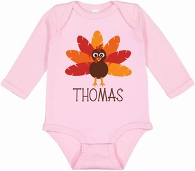 TATY Kids Turkey Thomas Long Sleeve Baby Infant Bodysuit