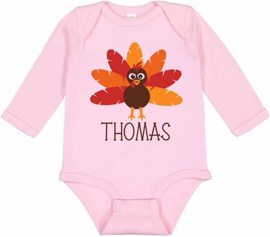 TATY Kids Turkey Thomas Long Sleeve Baby Infant Bodysuit