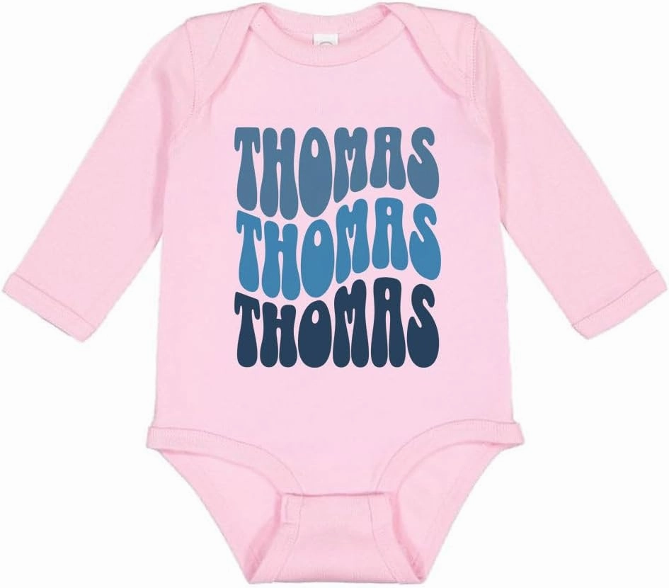 TATY Kids Wavy Thomas Long Sleeve Baby Infant Bodysuit