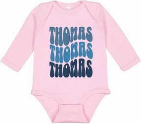 TATY Kids Wavy Thomas Long Sleeve Baby Infant Bodysuit