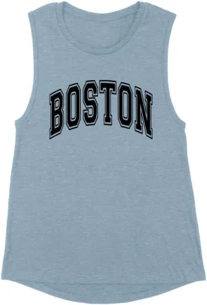 TeesAndTankYou Arch Boston Women's Muscle Tank