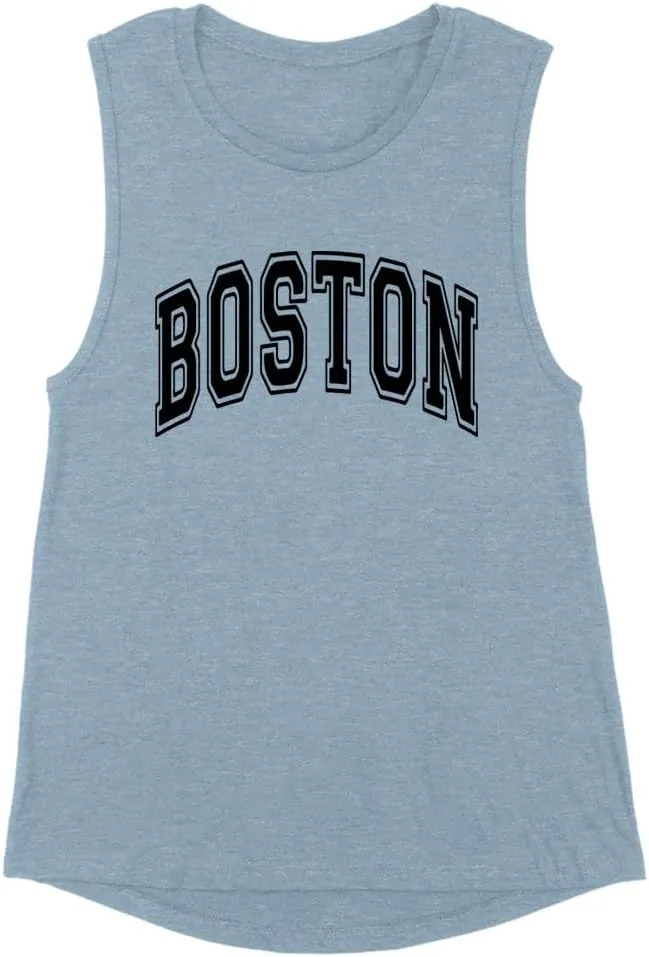 TeesAndTankYou Arch Boston Women's Muscle Tank