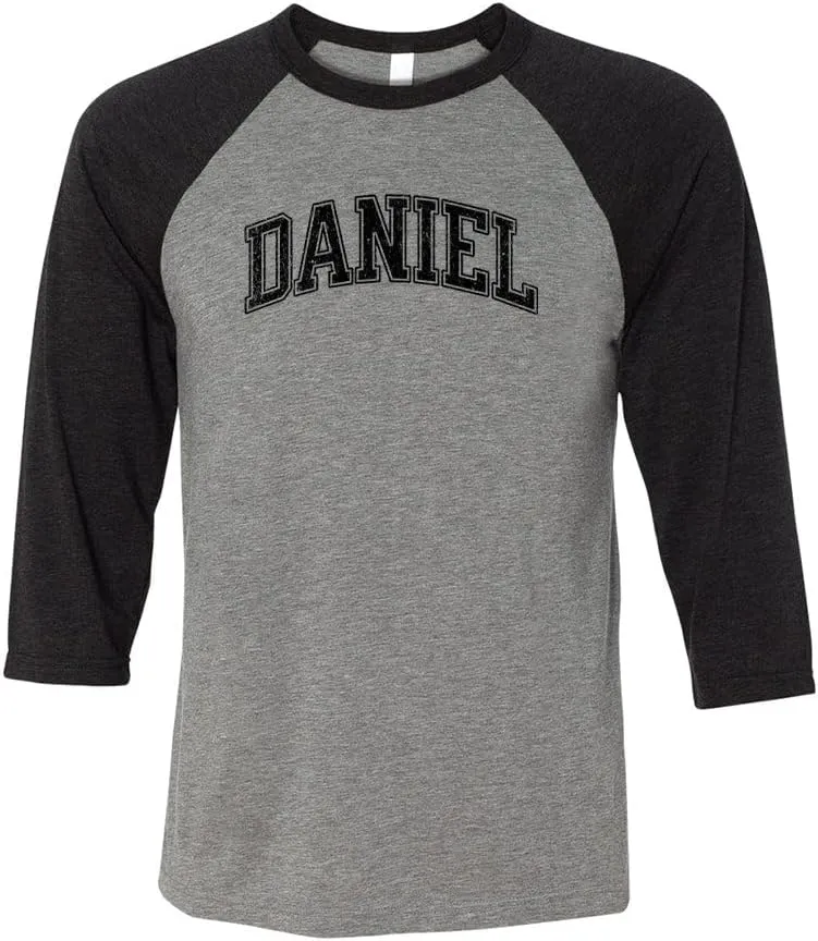 TeesAndTankYou Arch Daniel Three-Quarter Raglan Sleeve Baseball Shirt Unisex