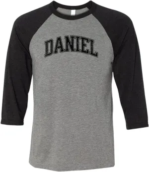 TeesAndTankYou Arch Daniel Three-Quarter Raglan Sleeve Baseball Shirt Unisex