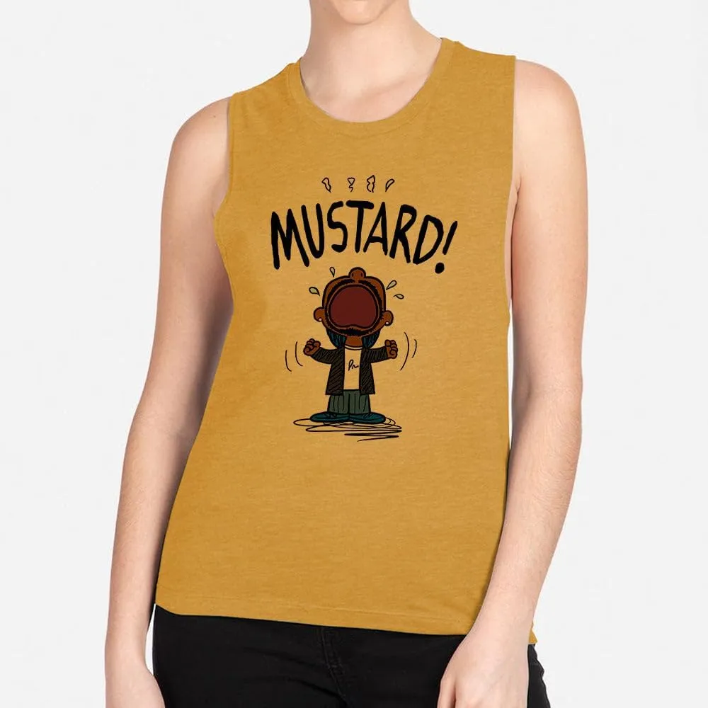 TeesAndTankYou Mustard Kendrick Women's Muscle Tank