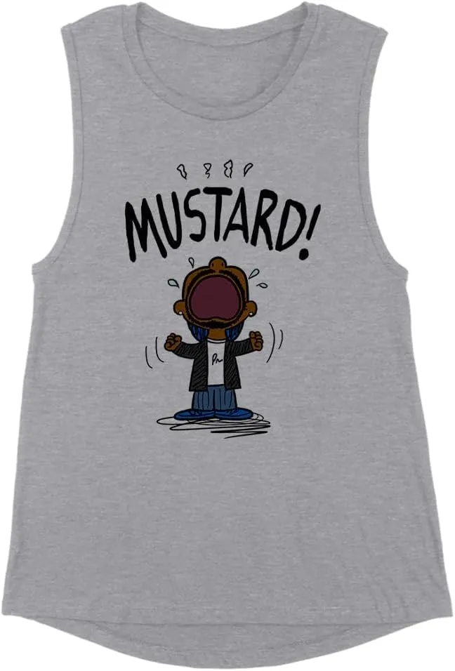 TeesAndTankYou Mustard Kendrick Women's Muscle Tank