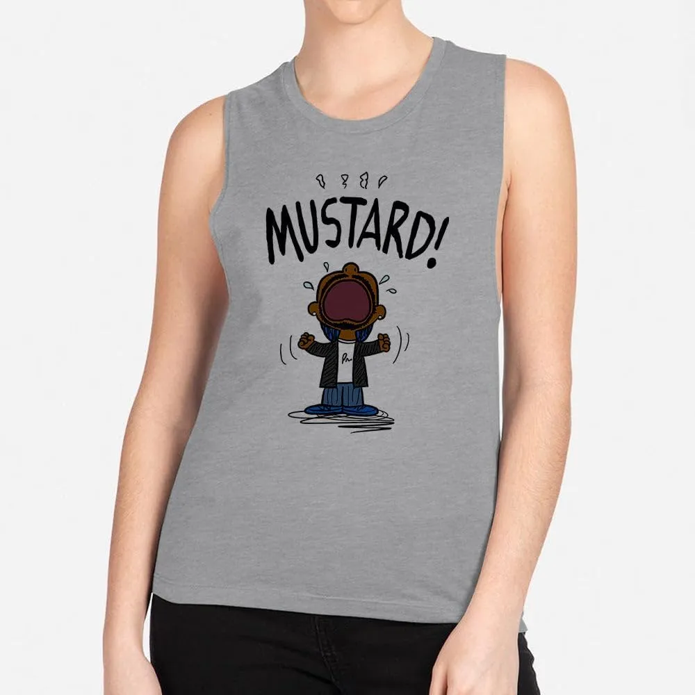TeesAndTankYou Mustard Kendrick Women's Muscle Tank