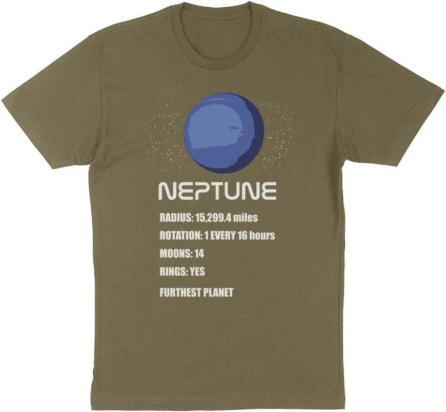 TeesAndTankYou Neptune Planet Info Shirt Unisex