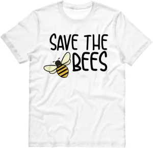 TeesAndTankYou Save The Bees Beekeeping Graphic Shirt Unisex