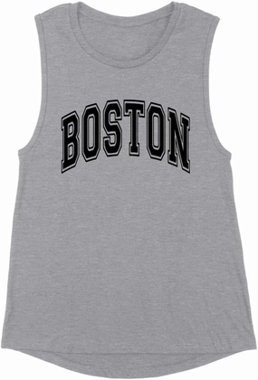 TeesAndTankYou Arch Boston Women's Muscle Tank