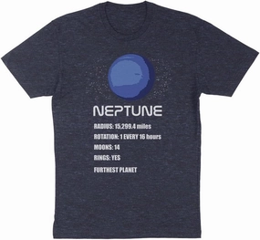 TeesAndTankYou Neptune Planet Info Shirt Unisex