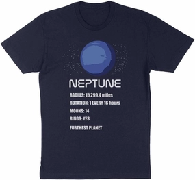 TeesAndTankYou Neptune Planet Info Shirt Unisex