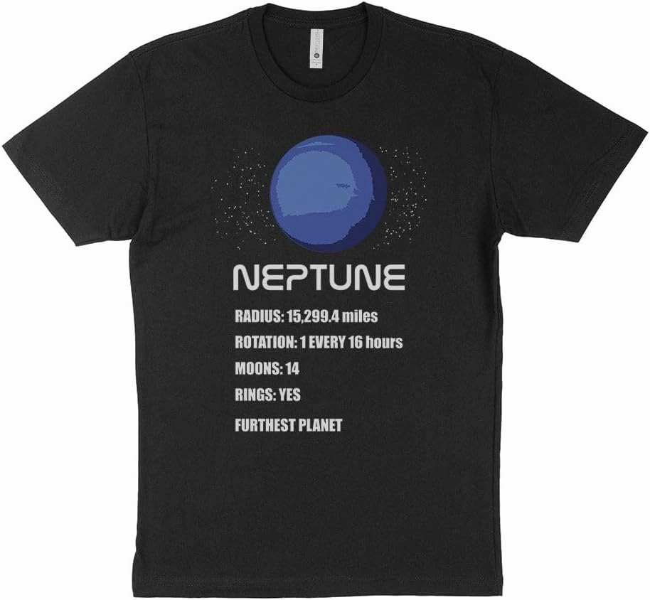 TeesAndTankYou Neptune Planet Info Shirt Unisex