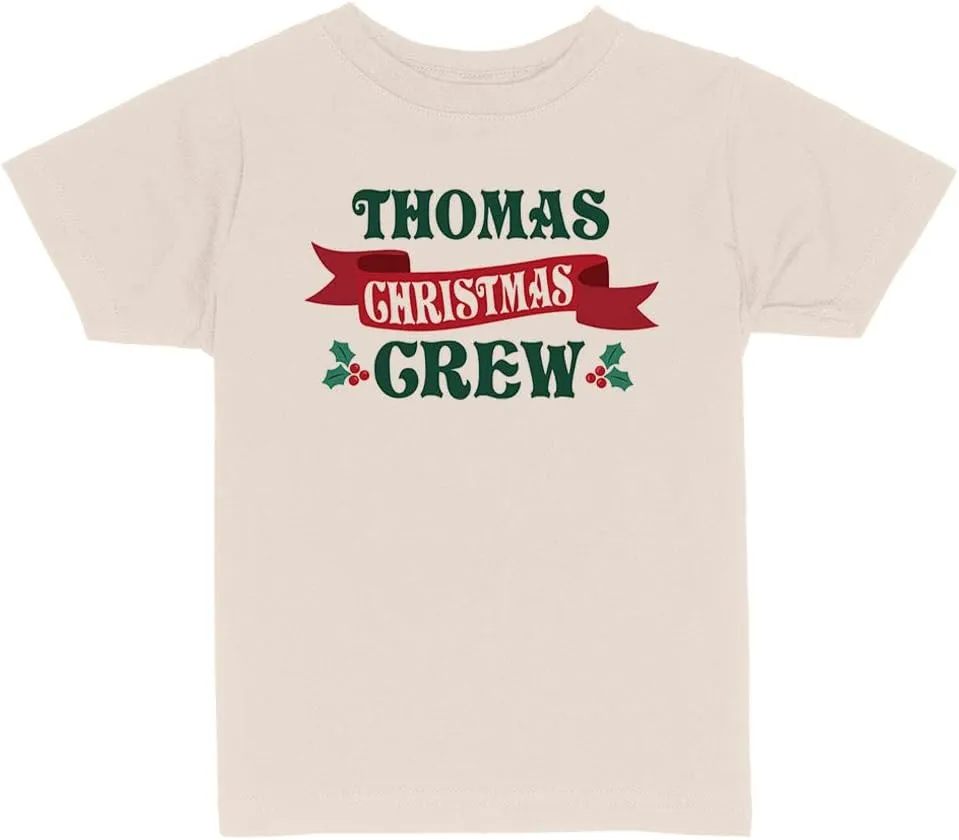 Thomas Christmas Crew Toddler Kids T-Shirt