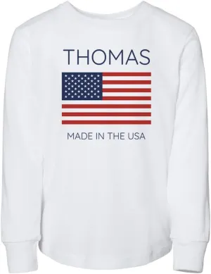Thomas Made in The USA Toddler Kids Long Sleeve T-Shirt