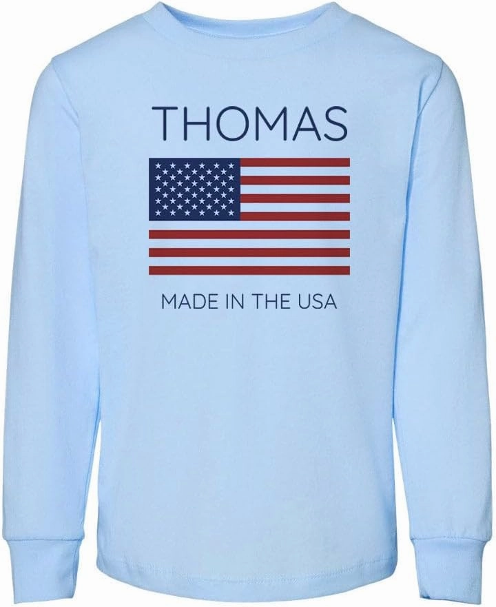 Thomas Made in The USA Toddler Kids Long Sleeve T-Shirt