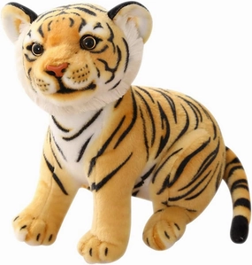 Tigers Plush Toy Stuffed Animal Plush Cat - by Tiger Tale Toys Cute lifelike Tiger Stuffed Animals Animals Kids Toy Gift for Boy Baby HUg Tiger - Lifelike Stuffed Animal (11.8 in, yellow tiger)