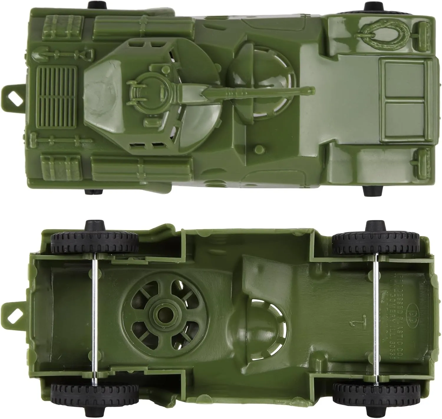 TimMee Recon Patrol Armored Cars - OD Green Plastic Army Men Scout Vehicles