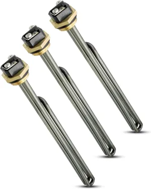Titanium HE 90240 Water Heater Element Fit for EcoSmart Eco 18 24 27 36 Eemax Tankless Water Heater, 9KW 240V Heating Element Replace He 80240 R004709024S SGB-2903 HA-P004 HA-P005, 3 Pack