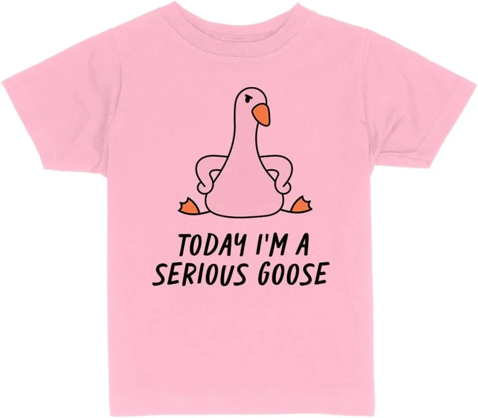 Today I'm a Serious Goose Toddler Kids T-Shirt