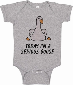 Today I'm a Serious Goose Baby Infant Bodysuit