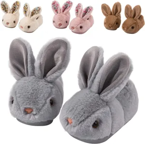 Toddler Bunny Slippers for Girls Boys Warm Plush Cute Rabbit Slippers Cozy House Slippers Indoor Outdoor for Kids Children