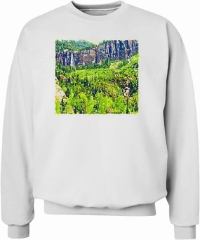 TOOLOUD Colorado Cliffs Watercolor Sweatshirt