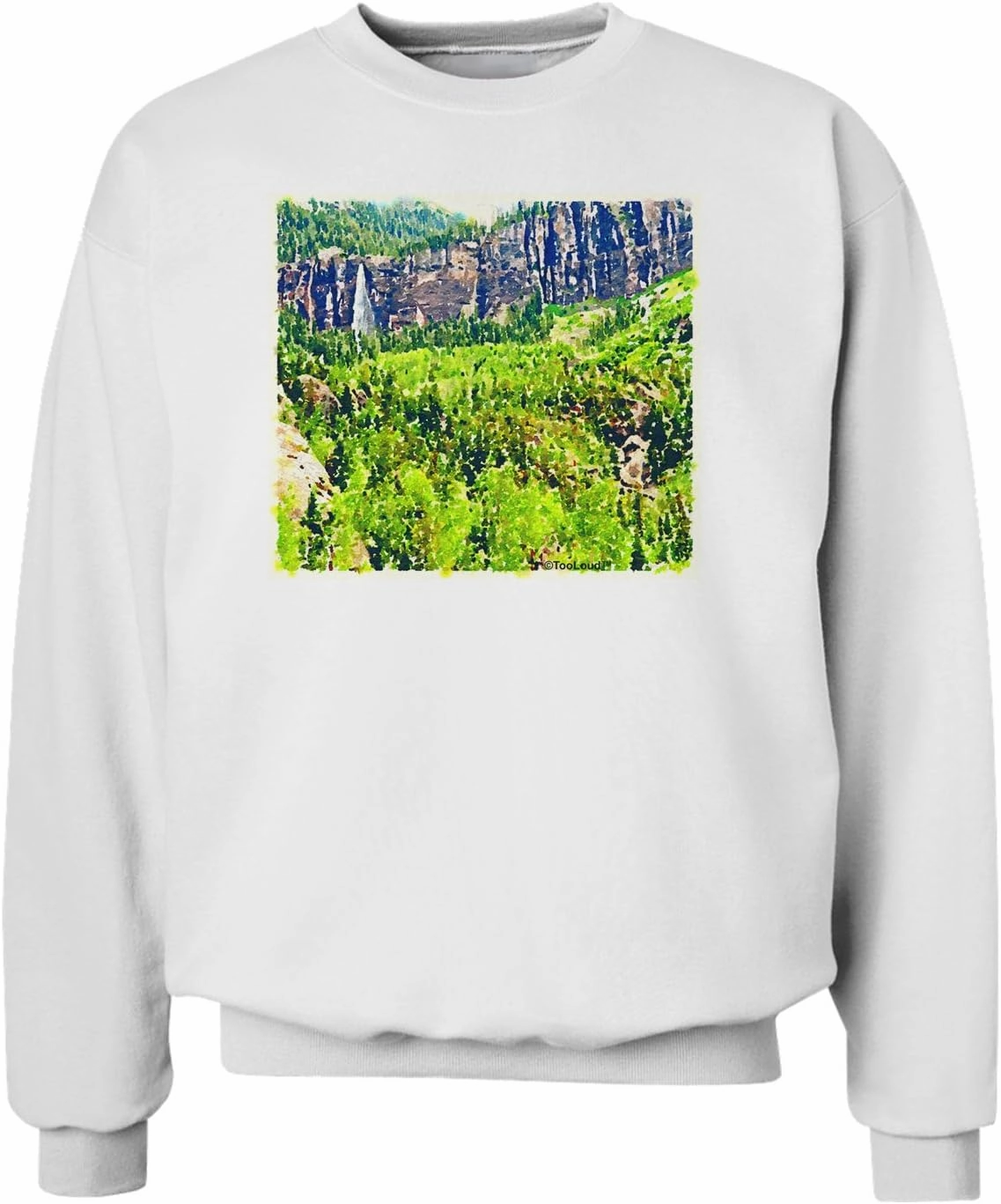 TOOLOUD Colorado Cliffs Watercolor Sweatshirt