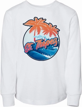 Tropical St. Tropez Toddler Kids Long Sleeve T-Shirt