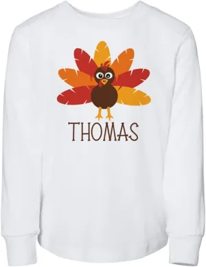 Turkey Thomas Toddler Kids Long Sleeve T-Shirt